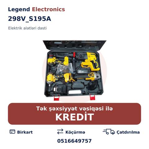 Elan başlığı: Elektrik alətlər dəsti 298V_S195A Elektrik alətlər — სხვადასხვა ინსტრუმენტების ნაკრებები