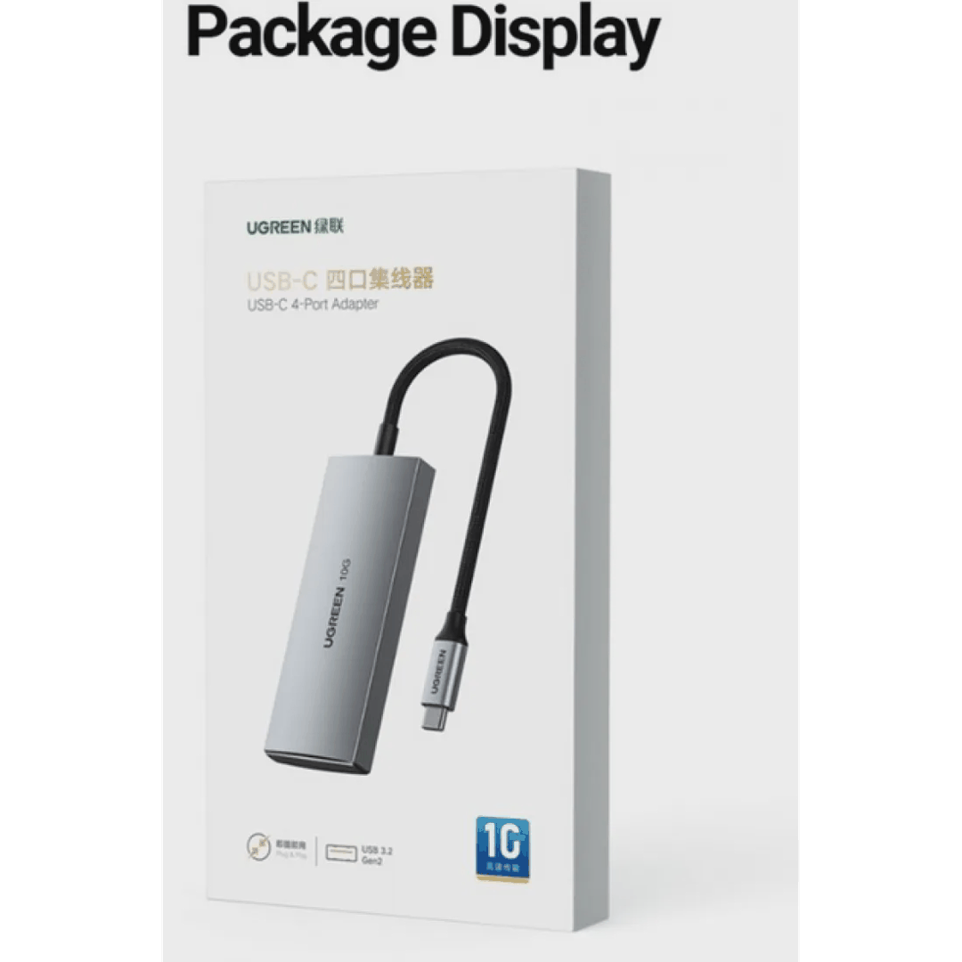 Ugreen usb-c to 2× USB 3.2+2×USB-C Adapter 10G CM480 — Kabelləri, adapterlər və keçidçilər, Bakı (2)
