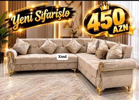 Künc divan dəsti – “Yeni Sifarişlə”. Qiymət: 450 AZN. - L‑şəkilli — 450 ₼ · Bakı · Yumşaq mobilya dəstləri Künc divan dəsti – “Yeni Sifarişlə”. Qiymət: 450 AZN. - L‑şəkilli — Bakı