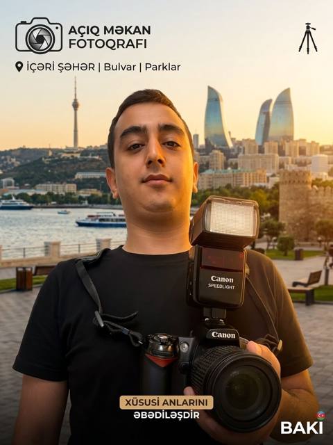 Açıq Havadə Peşəkar Fotosessiya (İçərişəhər, Bulvar, Parklar) Süni — 30 ₼ · Bakı · Foto, video xidmətləri Açıq Havadə Peşəkar Fotosessiya (İçərişəhər, Bulvar, Parklar) Süni — Bakı