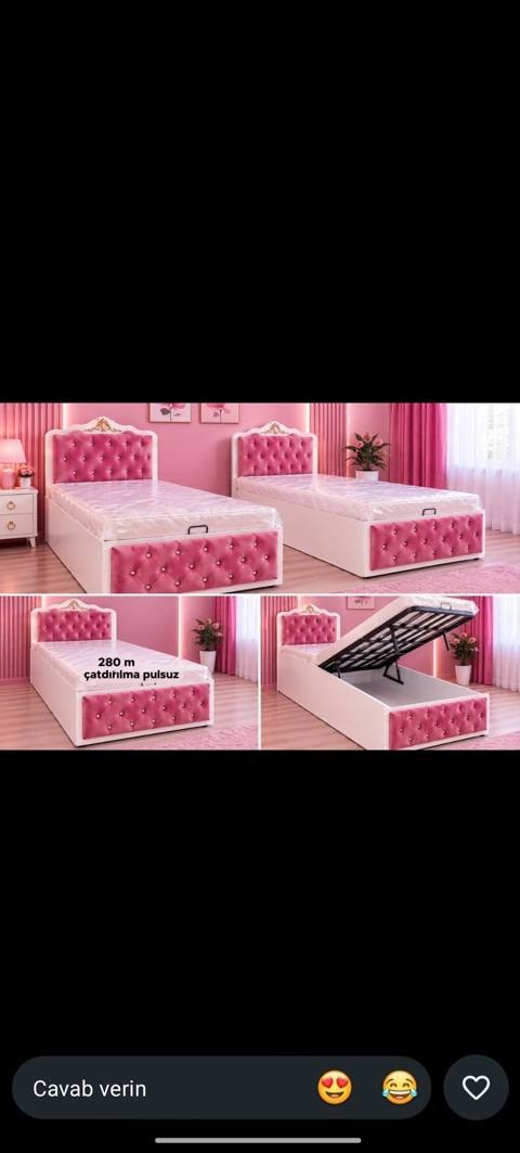 Yeni, Təknəfərlik çarpayı, Bazalı, Matras ilə — Дигях