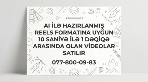 AI ilə hazırlanmış qısa video xidməti Düzgün SMM seçimi ilə 1 aya — Baku