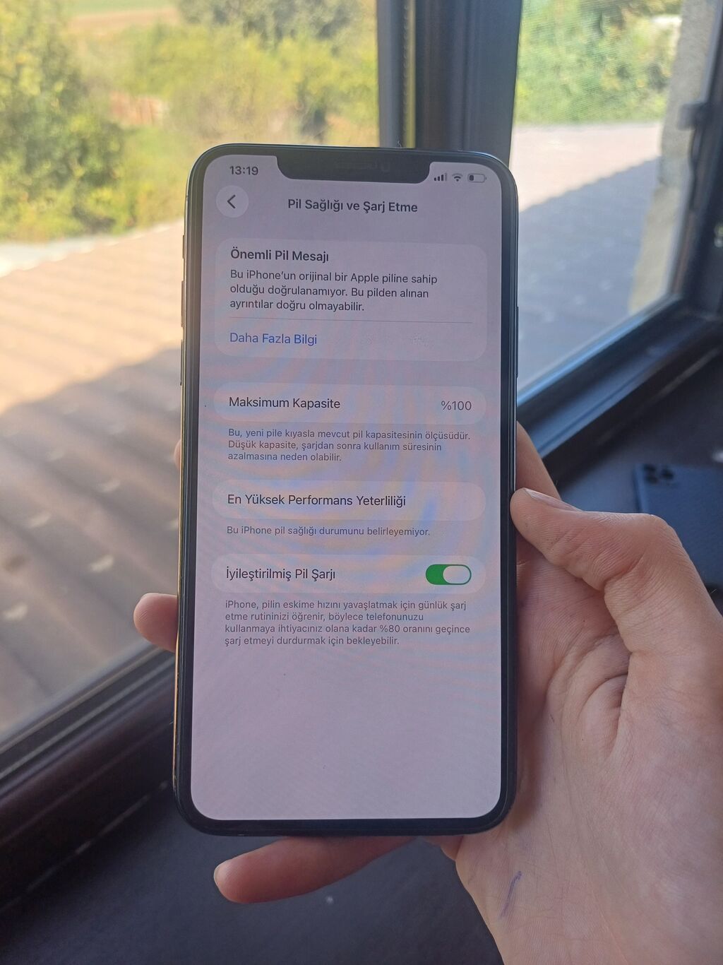 IPhone 11 Pro Max, 64 GB, Matte Midnight Green, Qırıq, Face ID — Apple iPhone, Beyləqan (2)