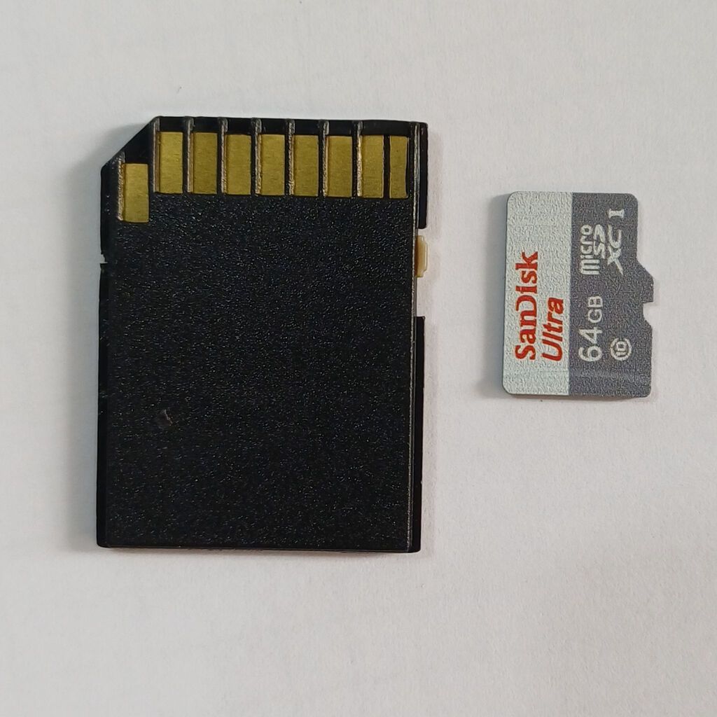 Satılır: Orijinal SanDisk Ultra 64GB MicroSD Yaddaş Kartı + Adapter — Yaddaş kartları, Bakı (3)