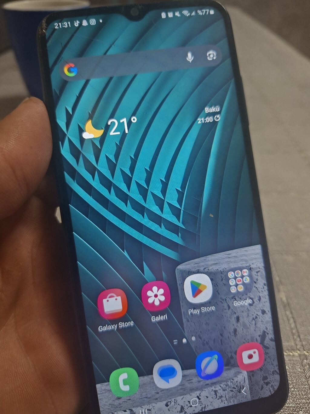 Samsung Galaxy A21S, rəng - Mavi, Barmaq izi — Samsung, Bakı (5)