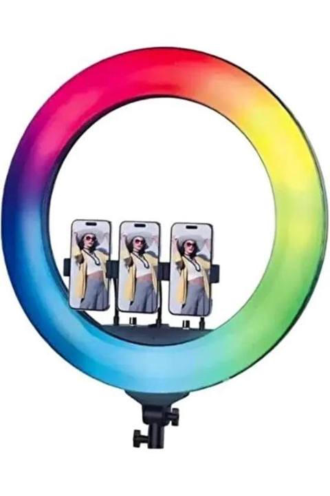 Plokama Lıve R56 Pro RGB LED Ring Light with Remote - Black — Electronics