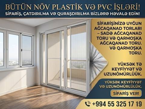 Yeni Siyirmə Ağcaqanad toru Pəncərə üçün — Baku