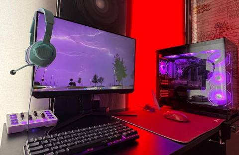 Gaming PC Seti — Ryzen 7 7800X3D, RTX 5060 Ti, 32GB DDR5 + Monitor və — 3 500 ₼ · Baku · Masaüstü kompüterlər Gaming PC Seti — Ryzen 7 7800X3D, RTX 5060 Ti, 32GB DDR5 + Monitor və — Baku