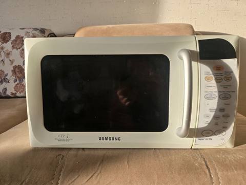 Samsung mikrodalğalı soba, Super Grille funksiyalı model. Ağ rəngli — Баку