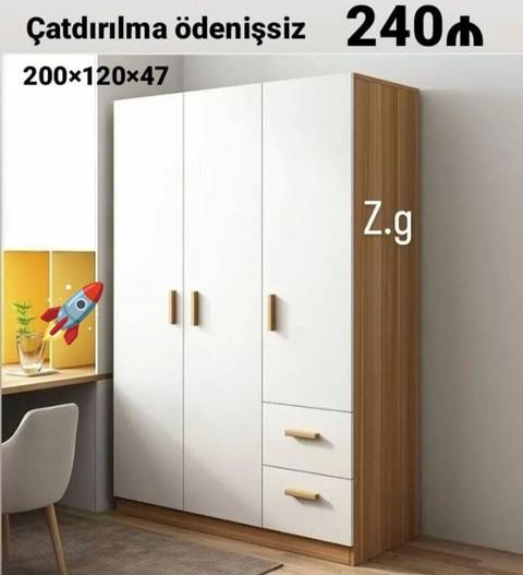 Yeni, 3 qapılı, Siyirməli, Ağ, Açılan, Düz dolab — 240 ₼ · Дигях · Şkaflar Yeni, 3 qapılı, Siyirməli, Ağ, Açılan, Düz dolab — Дигях