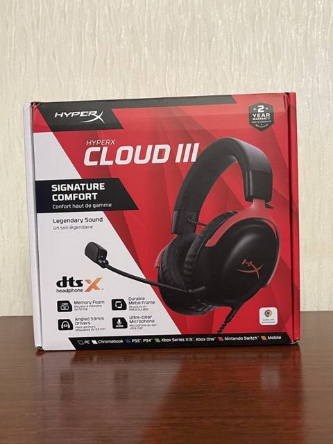 HyperX Cloud III oyun qulaqlığı - Platformalar: PC, Chromebook — 130 ₼ · Баку · Səs texnikası HyperX Cloud III oyun qulaqlığı - Platformalar: PC, Chromebook — Баку