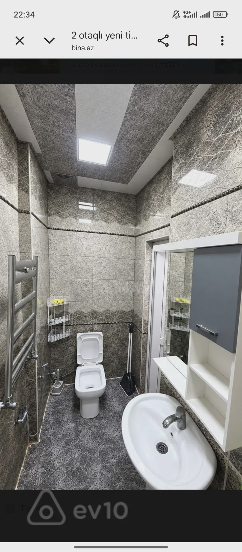 For rent: 2-room apartment (new building), 50 m² — Mənzil, Xırdalan (3)