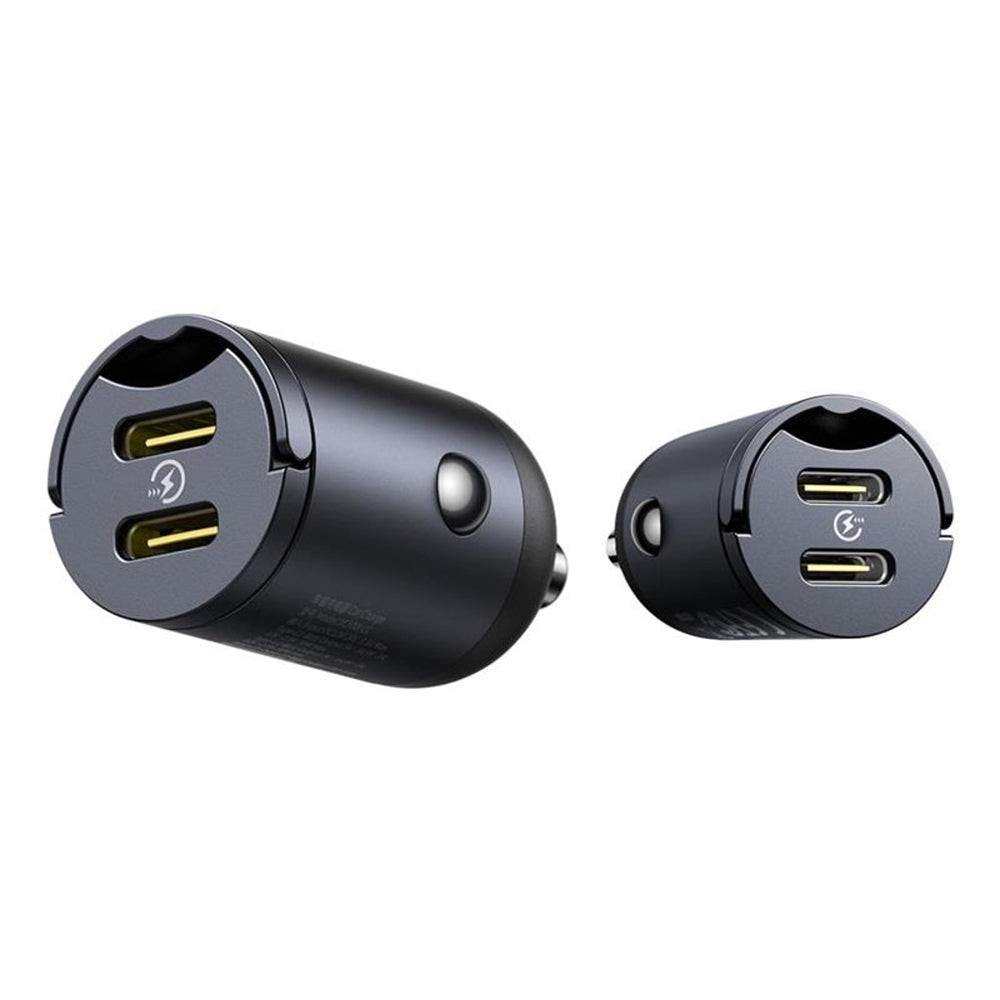 Baseus Tiny Star Mini Car Charger 2C 30W - Cosmic Black — Şarj cihazları, Bakı (2)