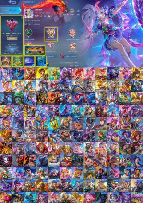 Mobile Legends hesabı – geniş kolleksiya və yüksək profil — ProAccountAz