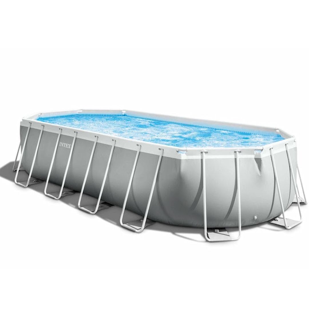Karkaslı hovuz İntex Rectangular Frame H26798, boz, 610x305x122 sm, 18202 l — Hovuzlar, Bakı (2)