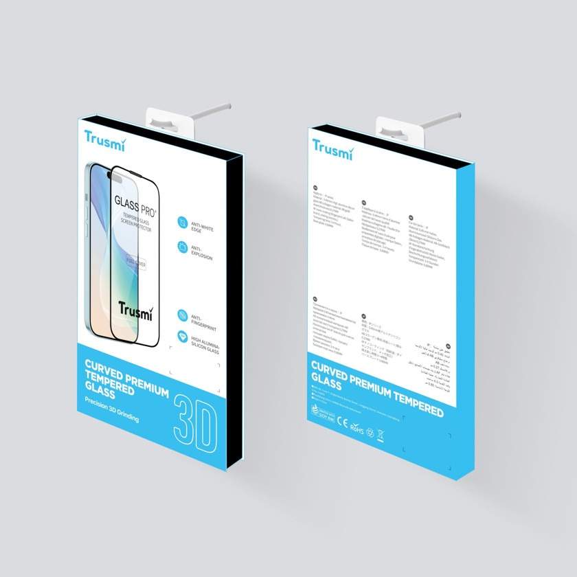 Trusmi CF35 Glass Pro 3D Tempered Glass Screen Protector for iPhone 16 Plus / iPhone 14 Pro Max — Mallar, Bakı (4)