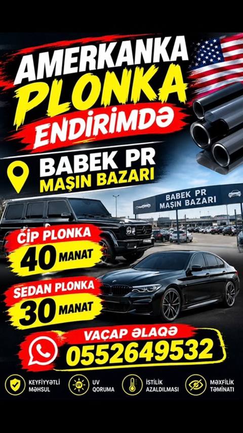 Amerikanka plonka – Babək PR Maşın Bazarında - Cip üçün plonka: 40 — 30 ₼ · Baku · Digər Amerikanka plonka – Babək PR Maşın Bazarında - Cip üçün plonka: 40 — Baku