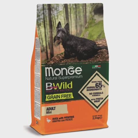Monge Natural Adult Supetoremium Duck with Potato, ördək və kartofdan ibarət, super premium keyfiyyətli, 2,5 kq ağırlığında, yetkin kiçik cinsli itlər üçün balanslaşdırılmış quru yemdir — 58 ₼ · Баку · Heyvan malları Monge Natural Adult Supetoremium Duck with Potato, ördək və kartofdan ibarət, super premium keyfiyyətli, 2,5 kq ağırlığında, yetkin kiçik cinsli itlər üçün balanslaşdırılmış quru yemdir — Баку
