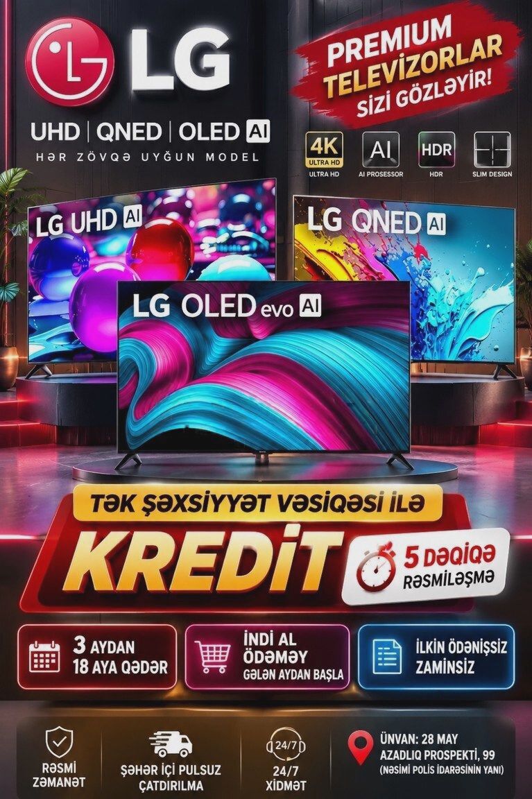 LG Televizor 55" QLED — Баку