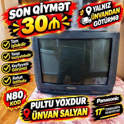 İşlənmiş Televizor Panasonic Ünvandan götürmə — Сальян