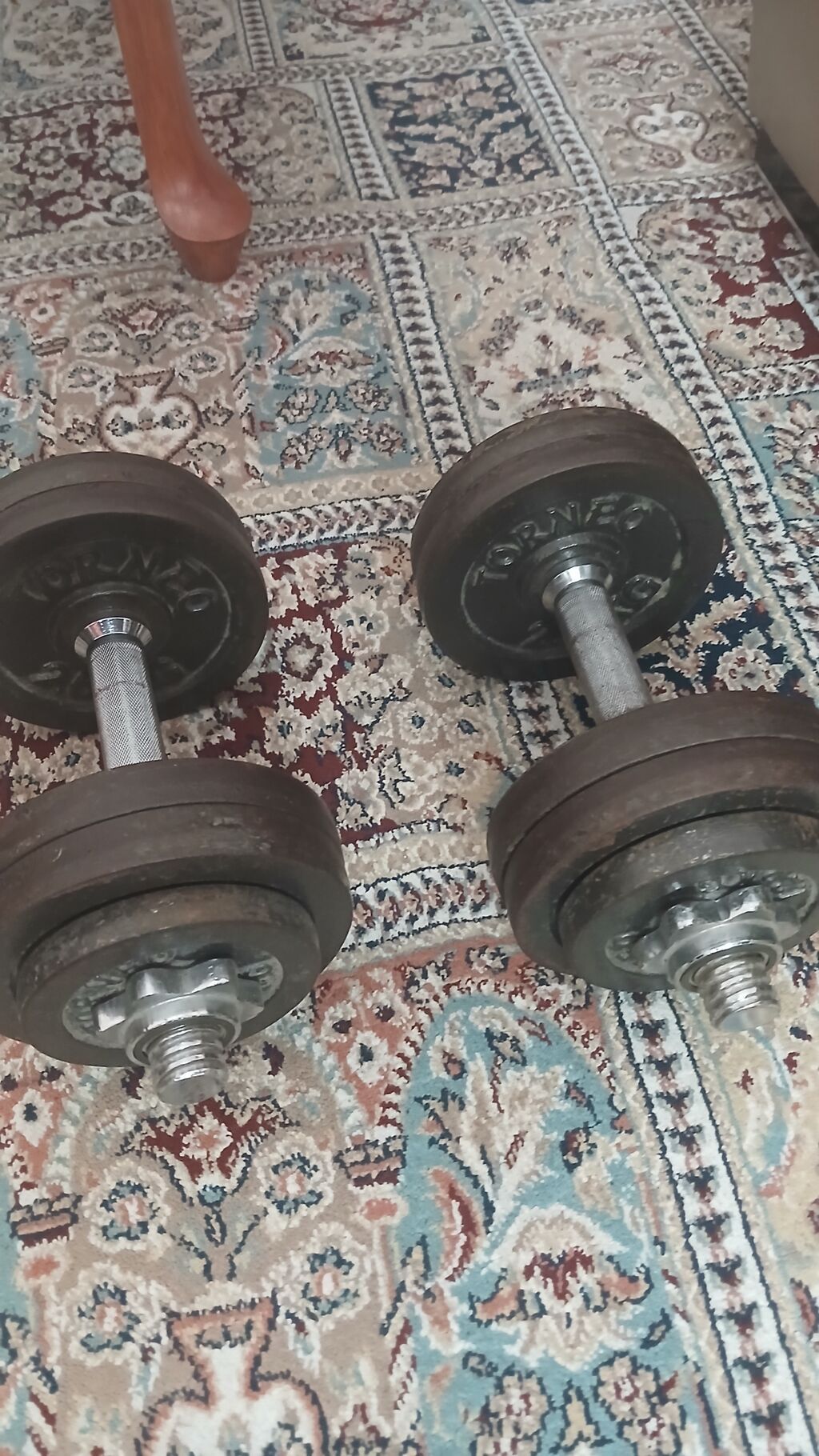 Dəmir Qantellər, Çəki: 32 kq, İşlənmiş — Dumbbellər, barbelər, diskləri, Bakı (3)
