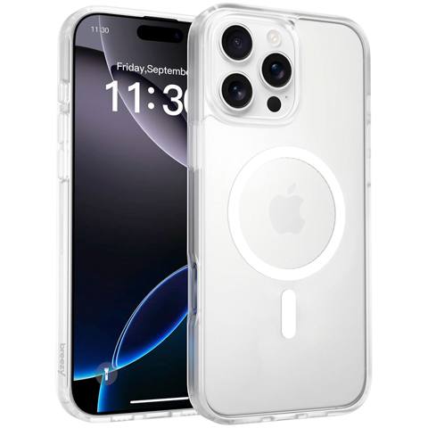 Case Breezy Premium Matt Phone for iPhone 16 Pro Max, White — Чехлы