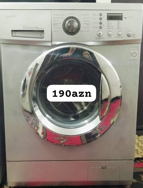 LG paltaryuyan maşın – ön yükleməli - Yükləmə həcmi: 6 kq (Direct — Bakı