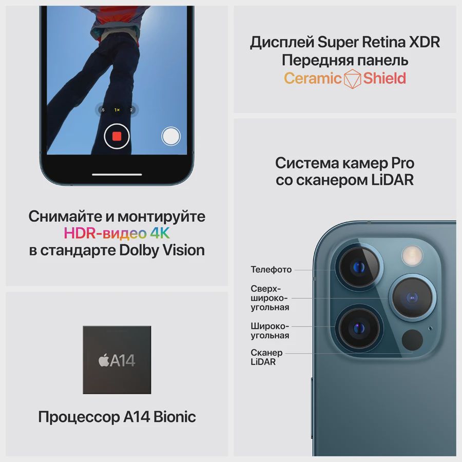 Apple iPhone 12 Pro Max 256 GB Graphite — Smartfonlar, Bakı (6)