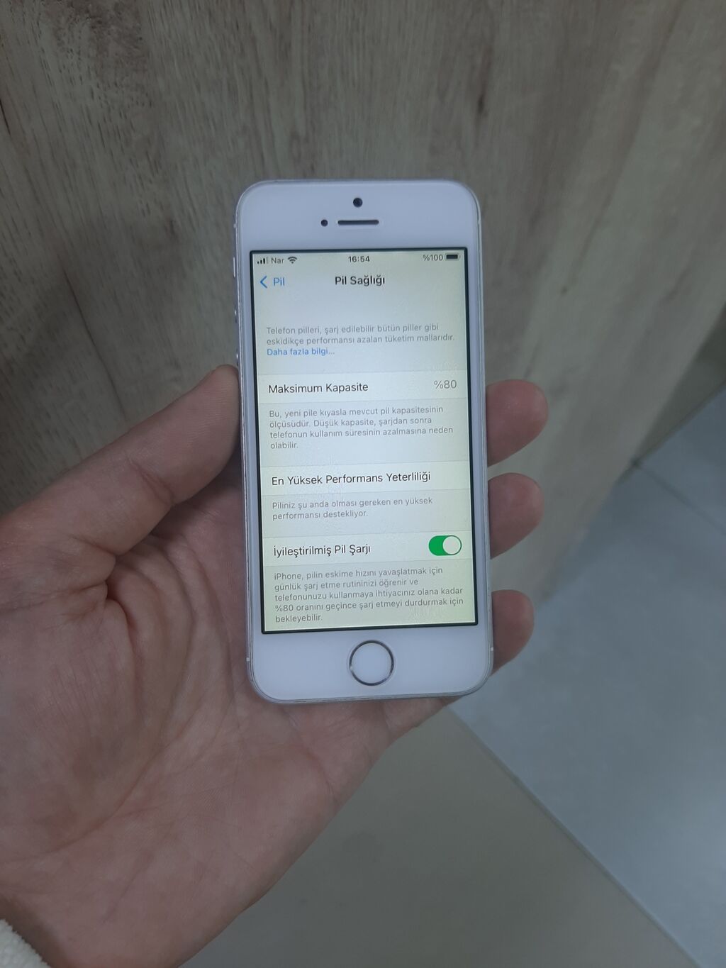 IPhone SE, 16 GB, Ağ, Barmaq izi — Apple iPhone, Bakı (6)
