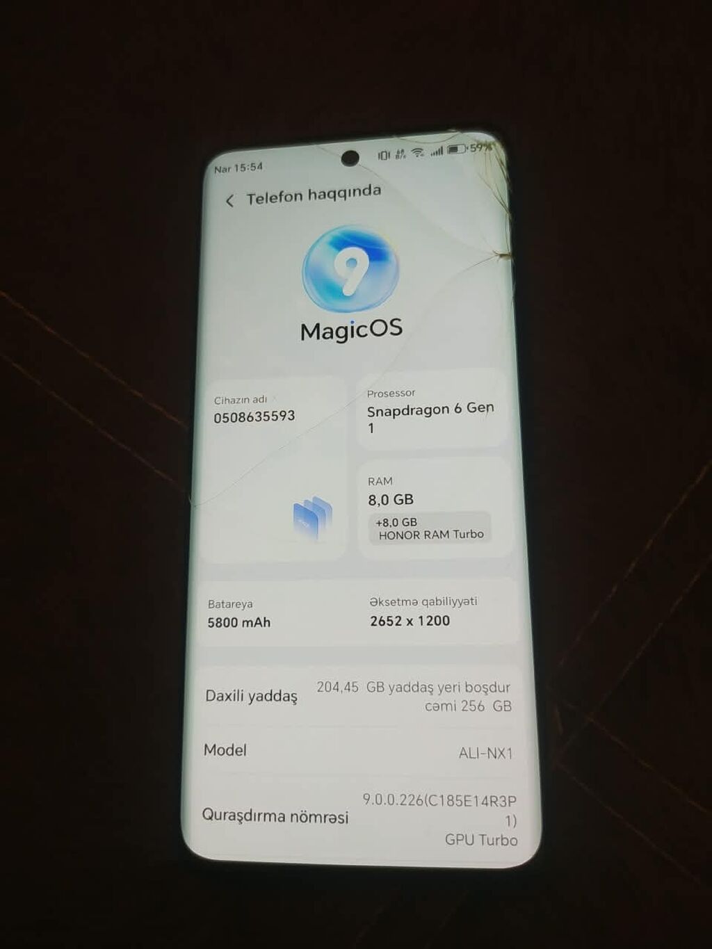 Honor X9b, 256 GB, rəng - Qara, Sensor — Honor, Gəncə (8)