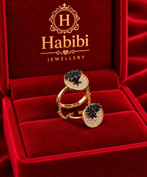 Üzük Habibi Jewellery HJ069 qızılı — Tovarlar