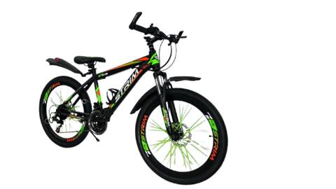 Dağ velosipedi Velostrim XT2600, yaşıl/narıncı, ölçü 24 — Birmarket (Umico) — Bicycles