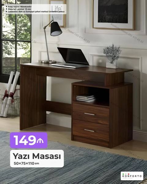 Düz masa, Stulsuz, Polkalı, Siyirməli, Sadə laminat — 149 ₼ · Баку · Kompüter masaları və kresloları Düz masa, Stulsuz, Polkalı, Siyirməli, Sadə laminat — Баку