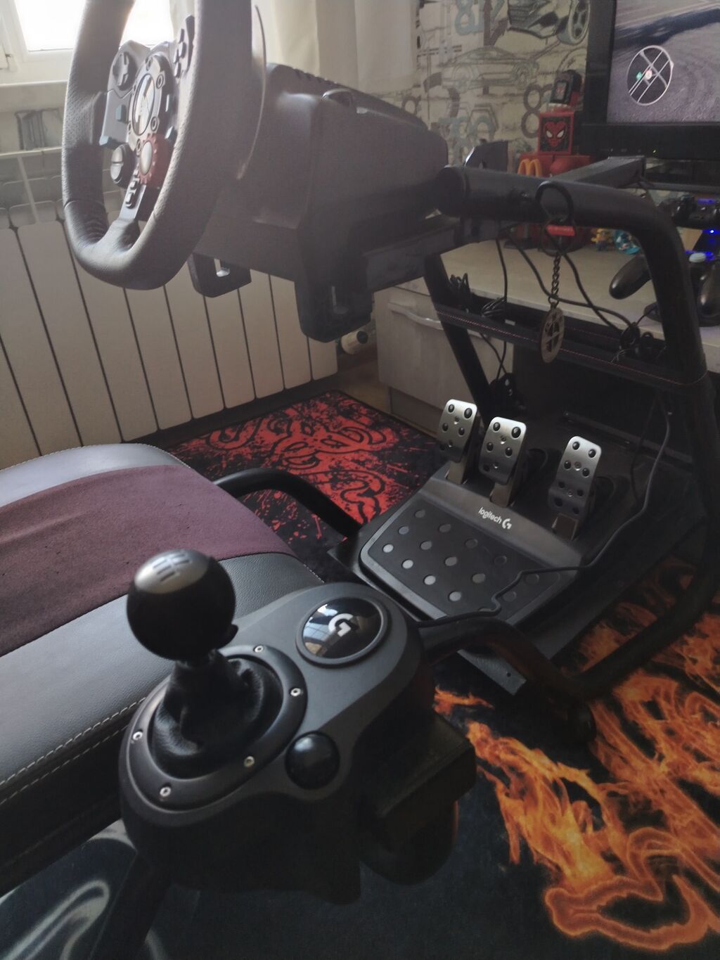 Logitech G29 + Şifter + Oturacaq satılır Logitech G29 sükan — Masalar və stullar, Masazır (5)