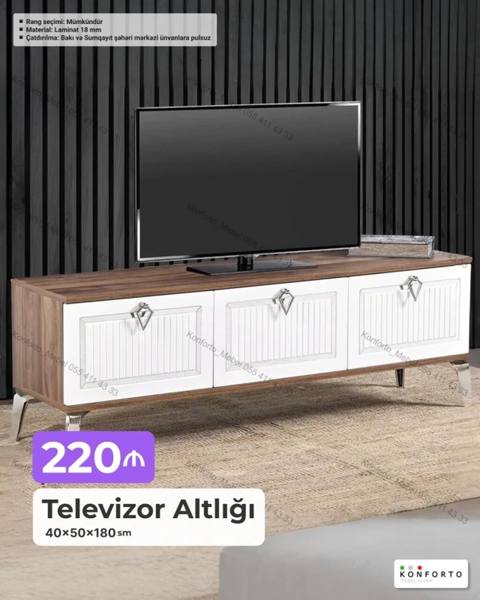 Televizor altlığı Qonaq otağı üçün zövqlü və funksional televizor — 220 ₼ · Баку · Televizor altlıqları və standlar Televizor altlığı Qonaq otağı üçün zövqlü və funksional televizor — Баку
