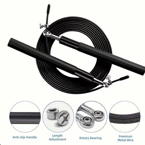 Ağırlıqlı fitnes ipi (jump rope) Fitnes və kardio məşqləri üçün — VYROX