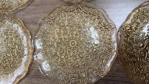 Nahar dəsti, rəng - Qızılı, Şüşə, 6 nəfərlik — Baku