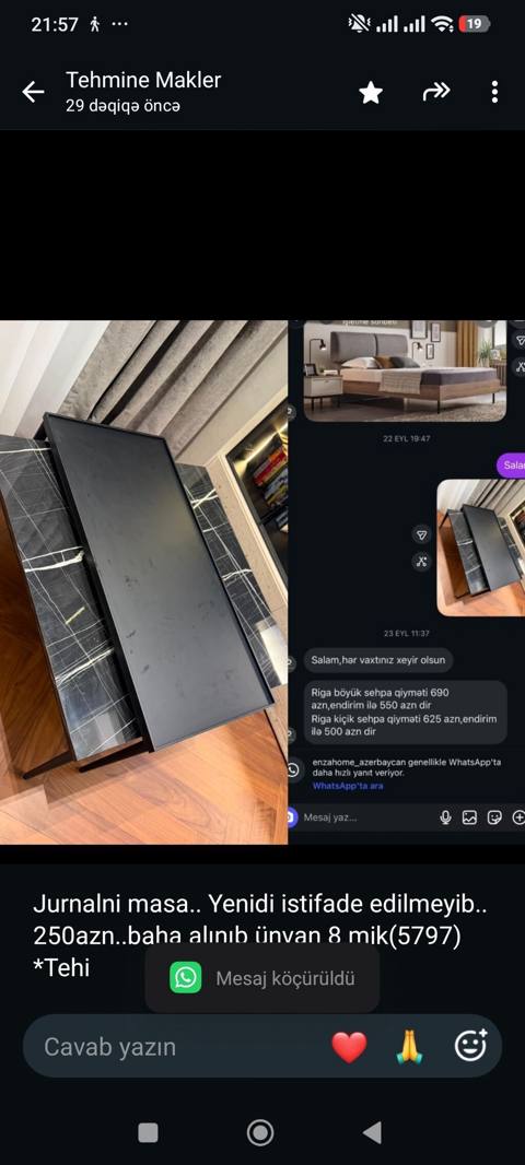 Jurnalni masa. Yenidi istifade edilmeyib. 250azn. baha alınıb ünvan — 250 ₼ · Баку · Masalar Jurnalni masa. Yenidi istifade edilmeyib. 250azn. baha alınıb ünvan — Баку