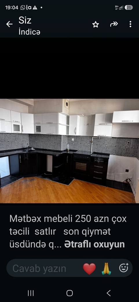 Mətbəx mebeli 250 azn çox satlır son qiymət üsdündə qaz — Mebel