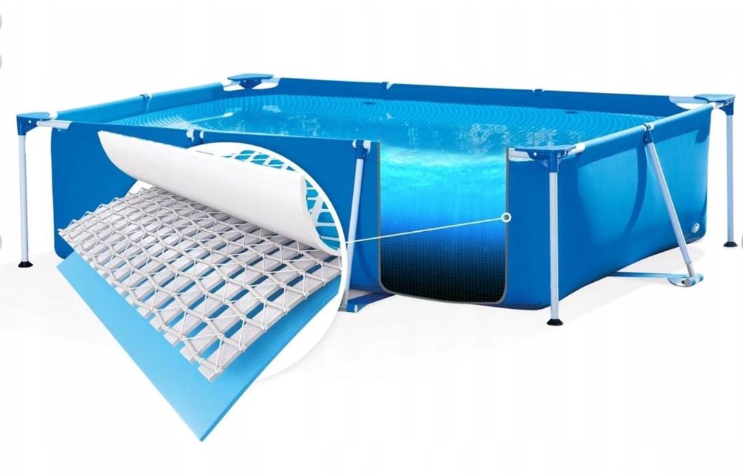 Karkaslı hovuz İntex Rectangular Frame H28270NP, göy, 220x150x60 sm, 1662 l — Hovuzlar, Bakı (2)