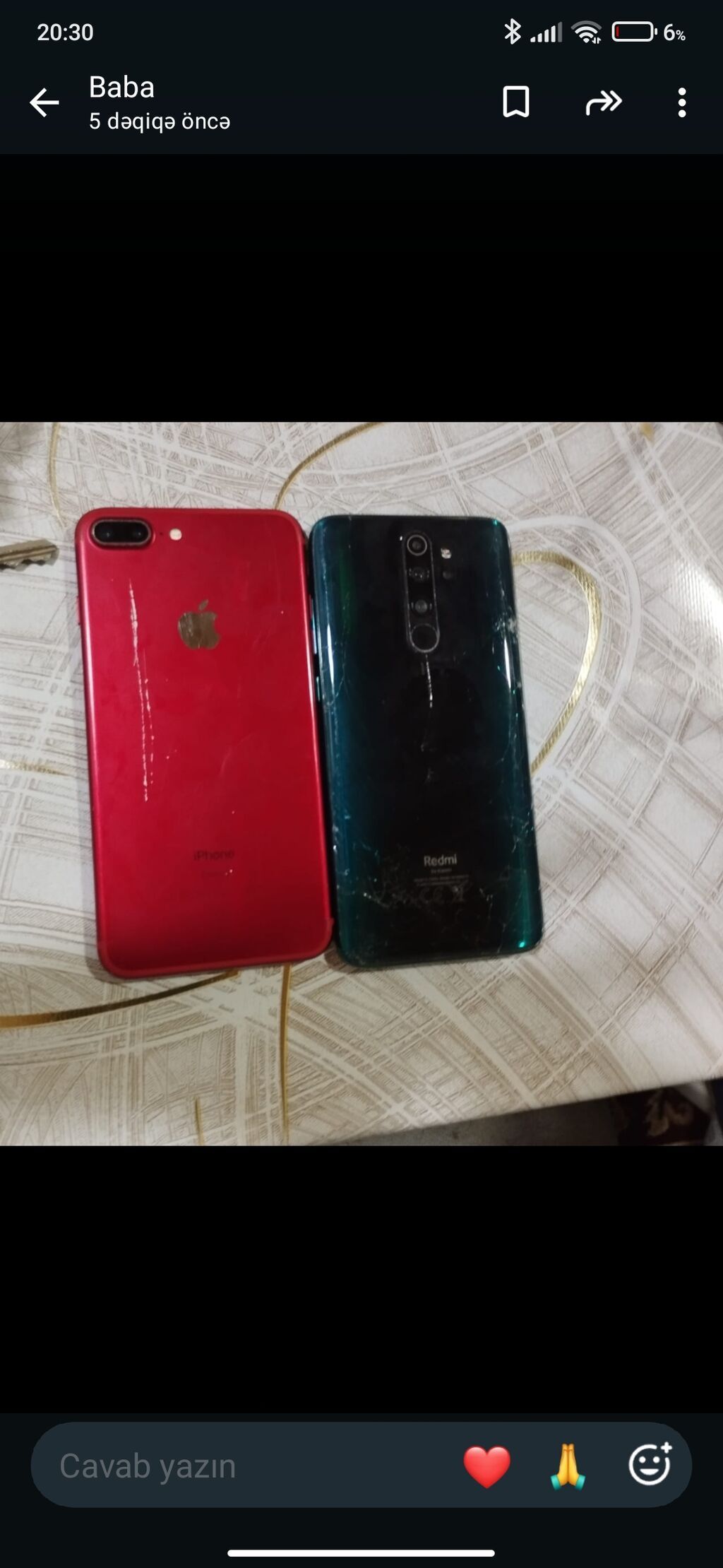 IPhone 7 Plus, 128 GB, Qırmızı, Barmaq izi, Face ID — Apple iPhone, Xırdalan (2)