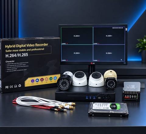 Eo Monitor LG DVR 4 çıxışlidir Telefondan izleme 4 ədəd kamera gündüz — Saray