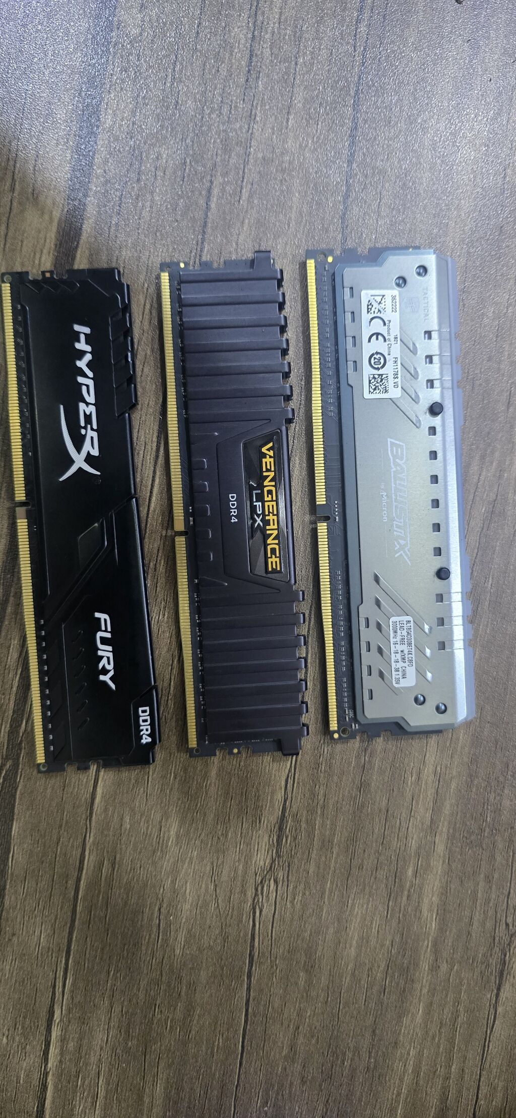 DDR4 Desktop RAM modulları dəsti - Modellər: - Kingston HyperX Fury — Operativ yaddaş, Bakı (2)