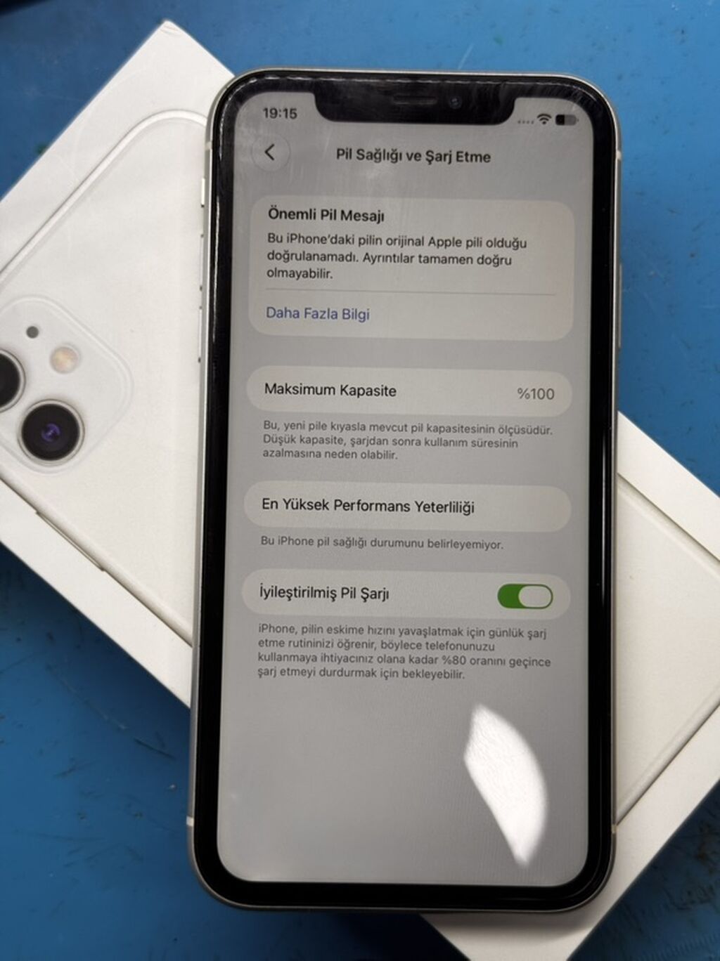 IPhone 11, Ağ, Face ID — Apple iPhone, Bakı (3)