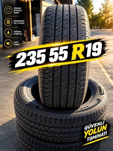 Avtomobil şini – 235/55 R19 - Ölçü: 235/55 R19 - Xüsusiyyətlər — 120 ₼ · Aghdash · Şinlər Avtomobil şini – 235/55 R19 - Ölçü: 235/55 R19 - Xüsusiyyətlər — Aghdash