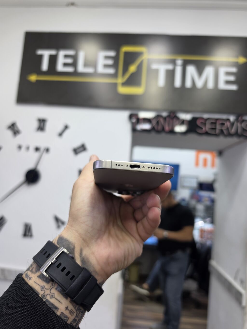 IPhone 15 Pro, 128 GB, Natural Titanium, Zəmanət, Simsiz şarj, Face ID — Apple iPhone, Bakı (5)
