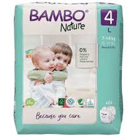 Uşaq bezləri Bambo Nature 4, 7-14 kq, 24 əd — Bakı