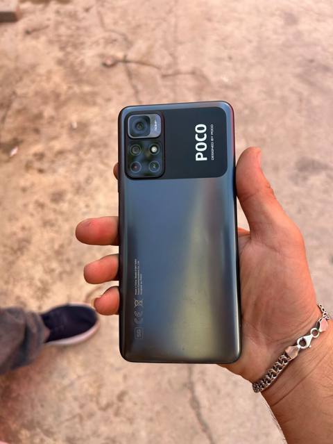 Poco 128 GB, rəng - Boz, Barmaq izi — Баку