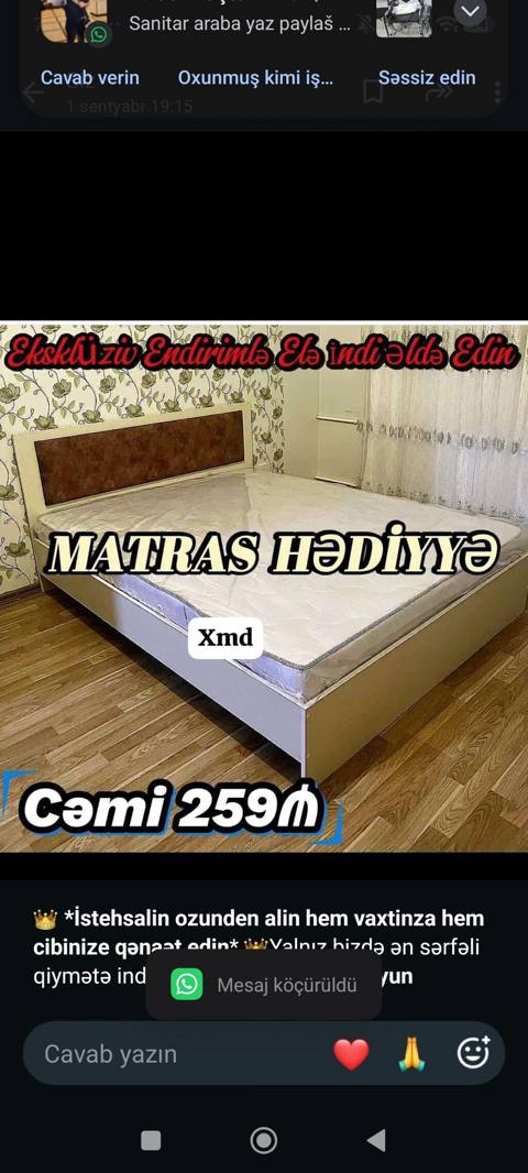İstehsalin ozunden alin hem vaxtinza hem cibinize qənaət edin — Yotoqxona mebeli
