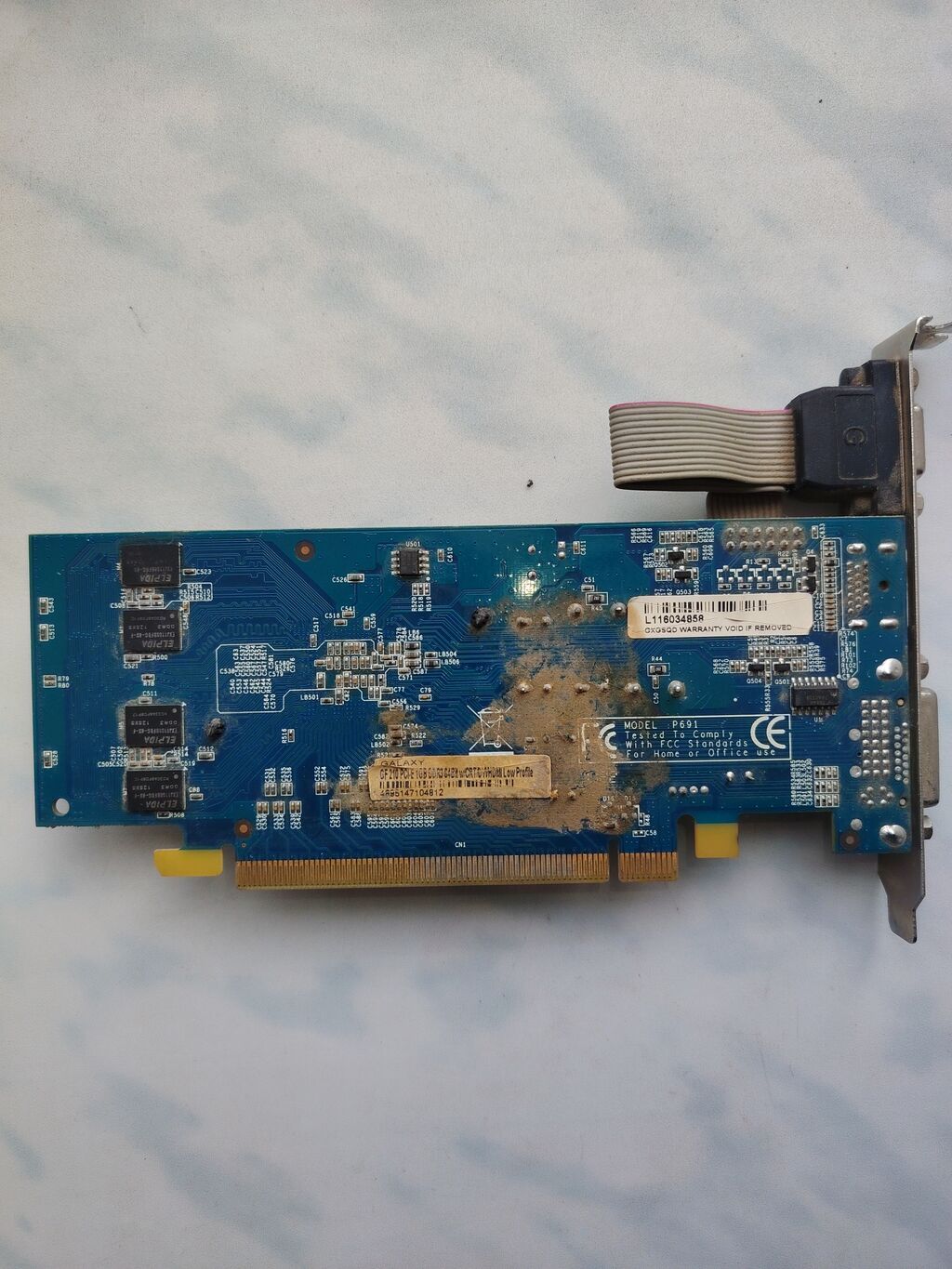 Videokart — PCI-Express (x16) interfeysli, aşağı profil braketi ilə — Qrafik kartlar, Gədəbəy (3)